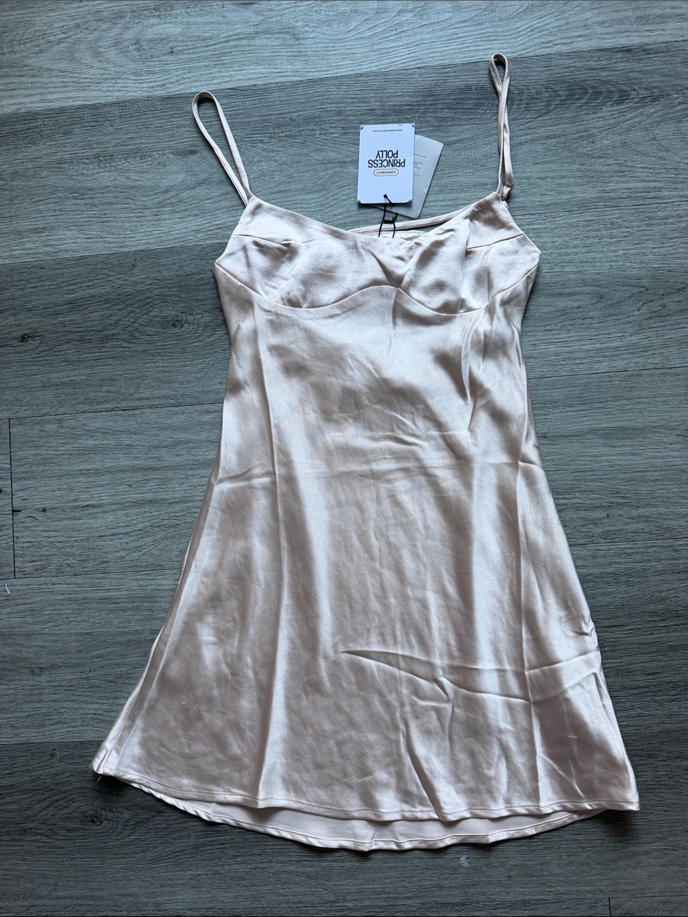 Princess Polly Jazelle Mini Dress Champagne